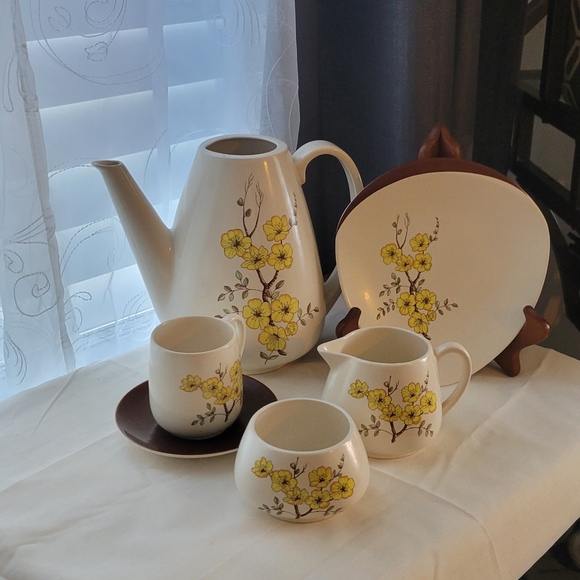 ❤😍CARELON WARE RETRO MIMOSA 1950 MADE IN ENGLAND 17 PIECES - Picture 3 of 16